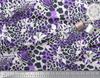 Soimoi Purple Japan Crepe Satin Fabric Leopard Animal Skin Printed Fabric 1 Metre 42 Inch
