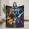 Mortal Kombat II Blanket Fleece Awesome Soft Throw Blanket for Chair Covering Sofa Spring/Autumn