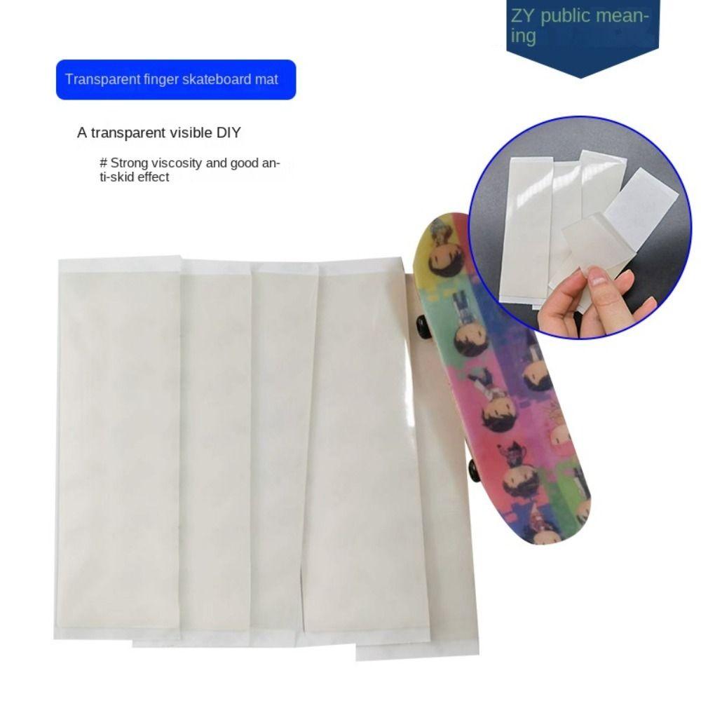 1/6Pcs Black Fingerboard Grip Tapes Foam Grip Non-slip Stickers Durable Fingerboard Deck Stickers