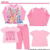 Airin Bandai PreCure All Stars Knit Pajama Set 572 Rose Light-Up! 2-Top (Sizes 100cm/110cm/120cm/130cm) Girls' (Rose/Lavender)