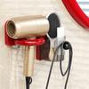 Punch Free Hair Dryer Holder Wall Mounted Hair Dryer Storage Rack Blower Holder  for Toilet