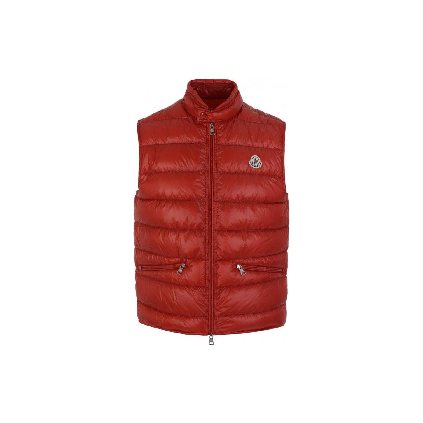 Moncler Gui Down Vest Unisex Red