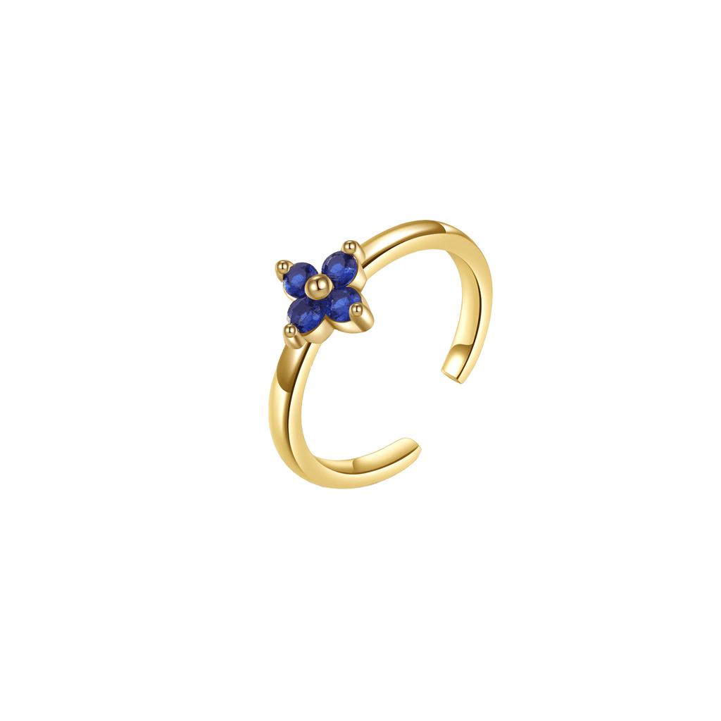 Neuer Vergoldeter Farb-Zirkon Zehenring Hohe Qualität Nicht Verblassender Schmuck Mode Luxus Accessoires Sommergeschenk für Damen