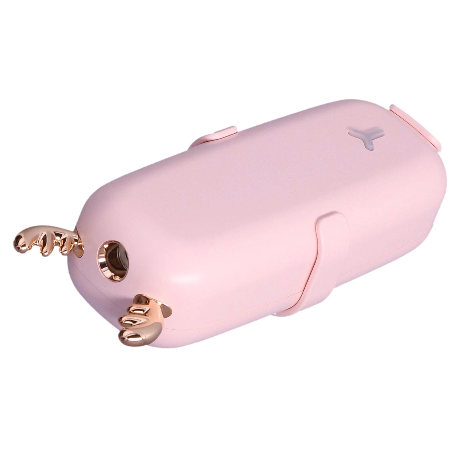 Аромадиффузор с регулируемым уровнем, низким уровнем шума, мелким распылением, для ароматерапевтических масел, розовый