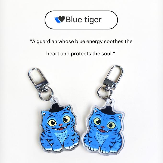 K-POP DEMON HUNTERS Gat-wearing Tiger Acrylic Keyring (3 Options)