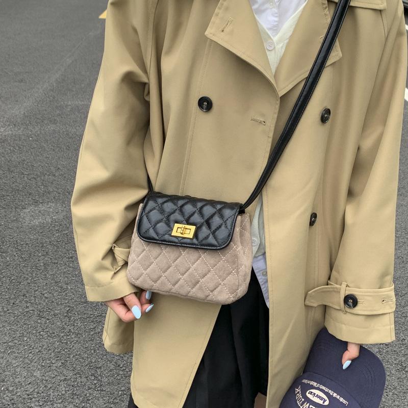 Small Bag Women's Summer Versatile New Fashion Messenger Bag Diamond Square Bag