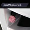 Car Wheel Tire Valve Caps, 4 Pack Crystal Rhinestone Car Tire Wheel Valve Stem Air Caps for Car Tire Accessories Universal for Cars, SUVs, Bicycle,