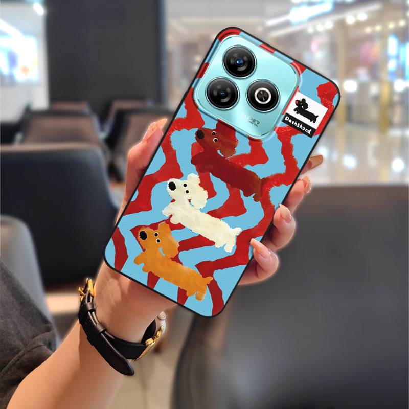 Shockproof Protective Phone Case For ZTE Blade A75 4G/Z2359 Full wrap Anti-dust Back Cover Cute TPU Fashion Design