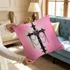 Gothic Cyber Sigil Cross Eyes Printed Pillow Cover Cushion Case Simple Sofa Pillow Case No Pillow Core