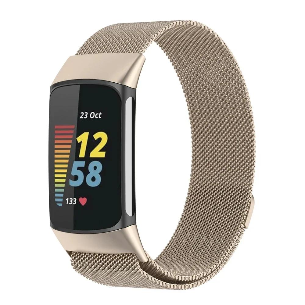 NEW Milanese loop For fitbit charge6 5 band replacement charge6 wristband stainless steel magnetic bracelet fitbit charge5 Strap