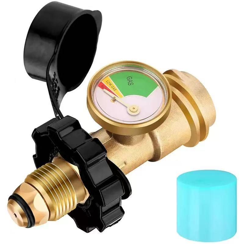 

North America Cross-Border QCC Pressure Gauge Adapter - POL Thread to US Gas Tank Connector
