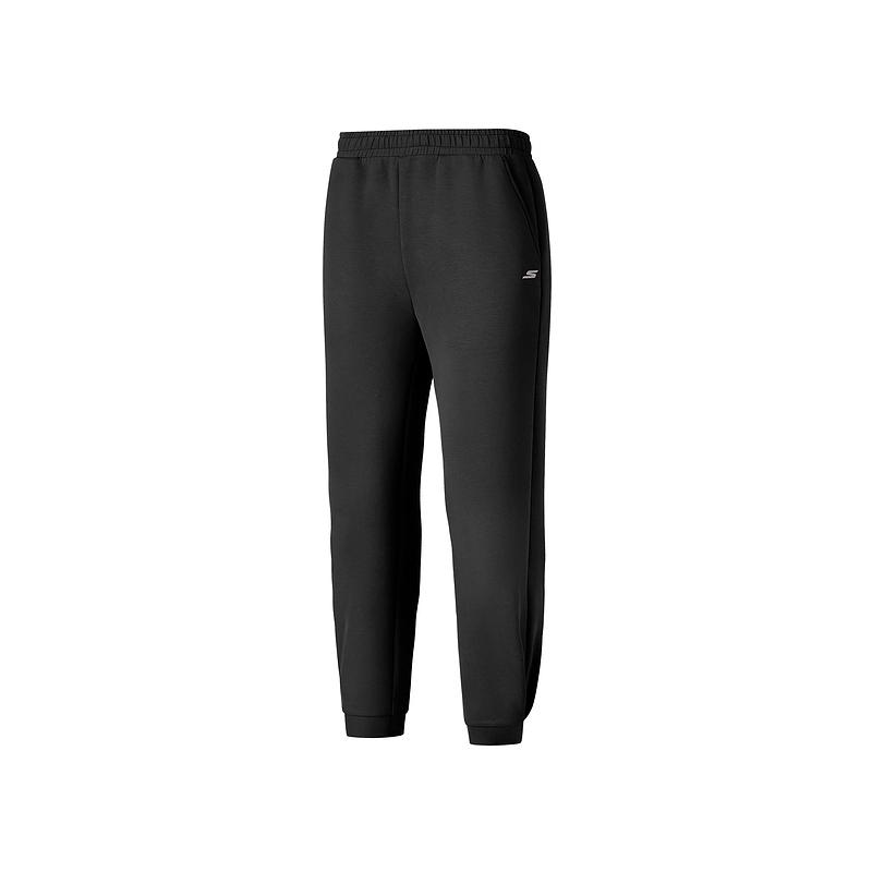Skechers Comfortable Sports Solid Color Skin-Friendly Knitted Sports Pants Women bottoms P425W143-0018 S