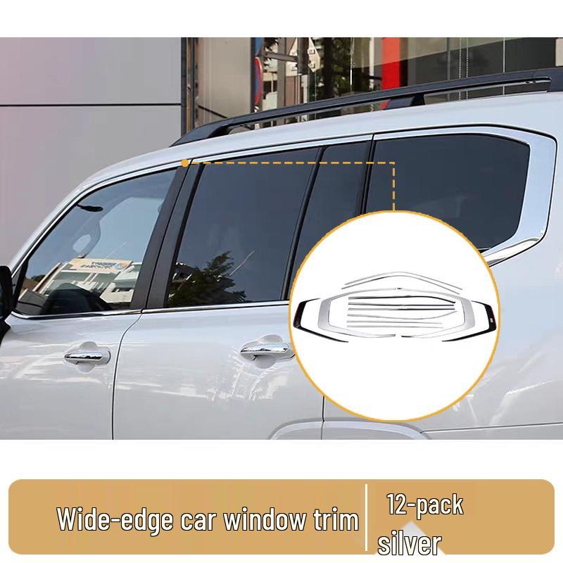 

Toyota Land Cruiser LC300 Window Trim Strips (2023-2025), Car Body Bright Trim, Modification Parts