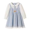 DEESHA Girls' Collegiate Plaid Faux Two-Piece Dress