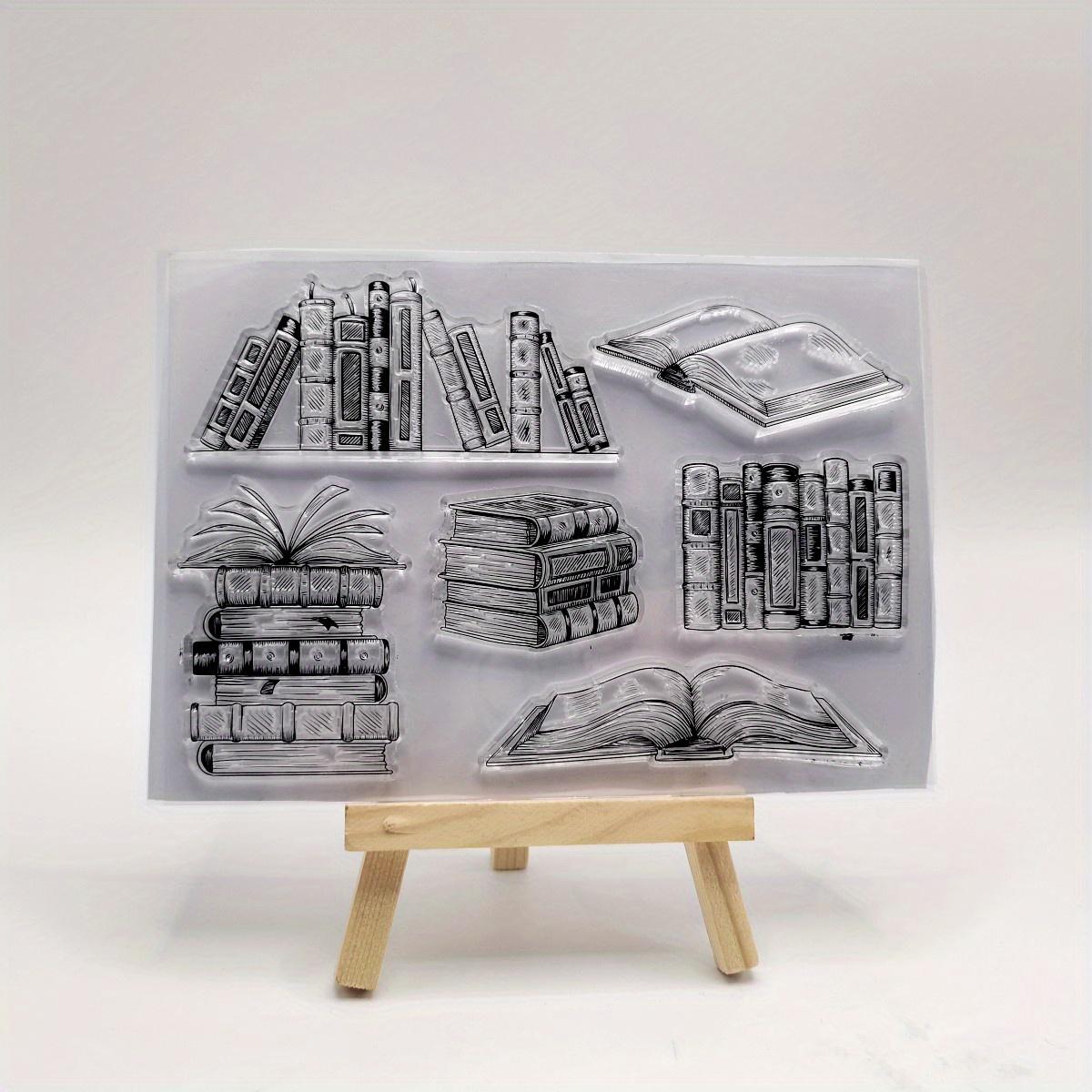 

1pc Book Plastic Transparent Stamp DIY Album card ledger Stamp прозрачный