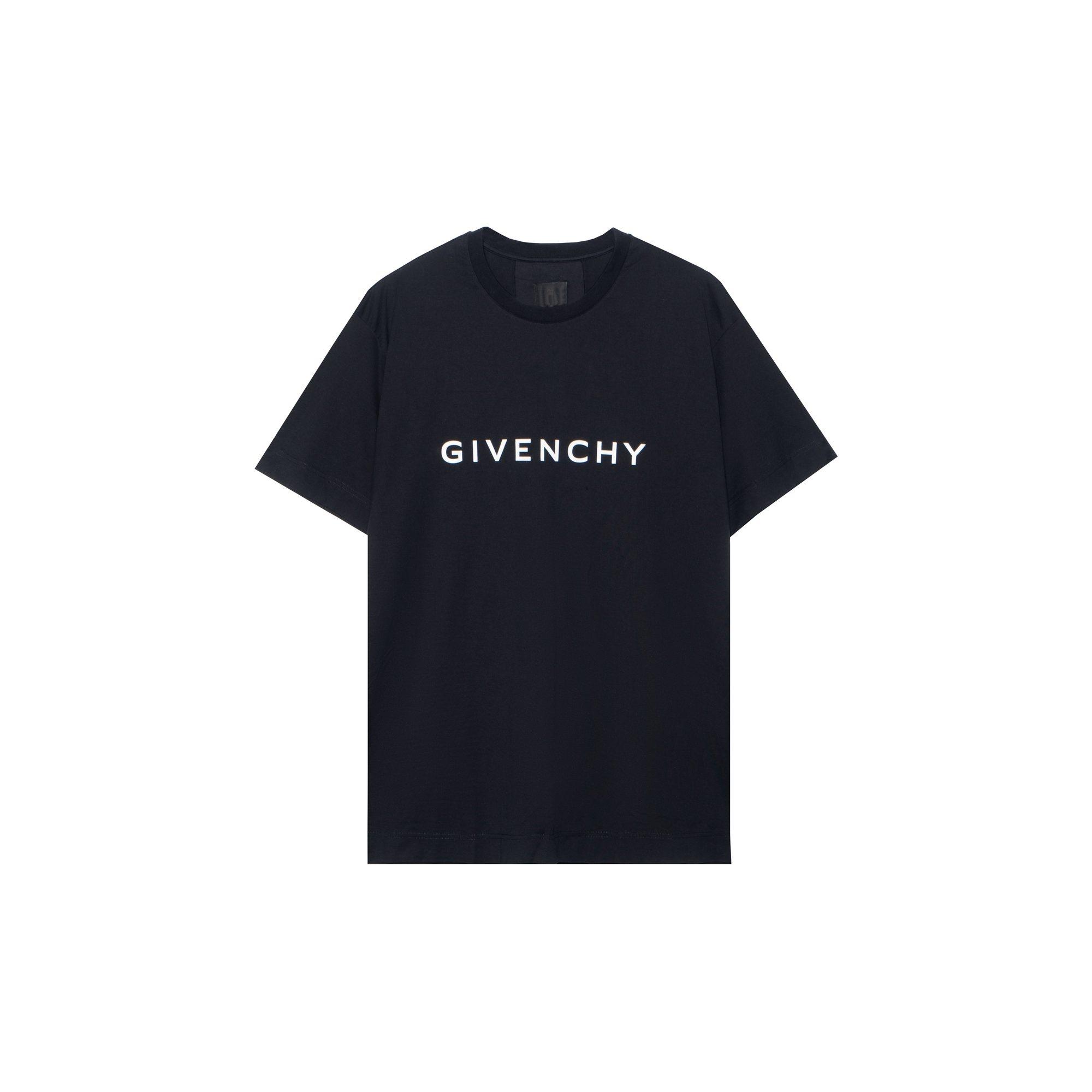 Givenchy logo apdrukāta apaļkakla T-krekls BM716G3YAC-001