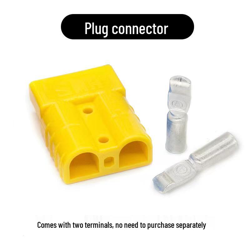 High-Current 50A Forklift Lithium Battery Charge Port жёлтый