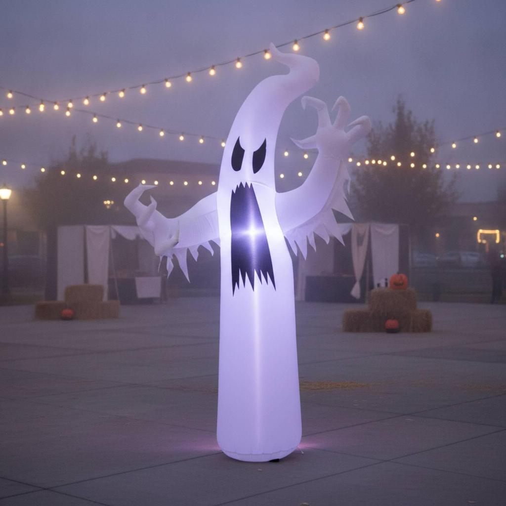 Halloween Inflatable Specters Spooky with LED Lights Outdoor Lawn Decoration for