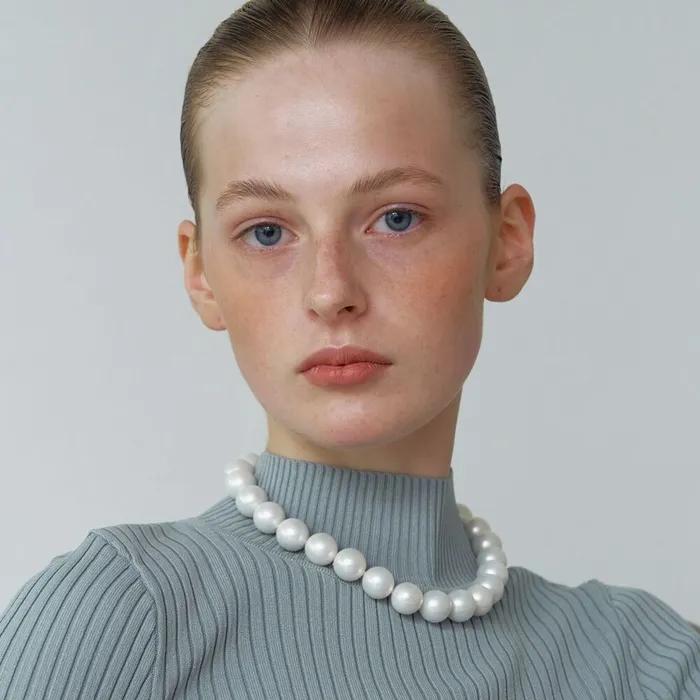 Soft Big Pearl Necklace