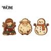 Small Wooden Holiday Decorations Christmas Tree Ornaments, Vintage Colorful Desktop Decoration, Rustic Wood Figurines Home Accents with Pine