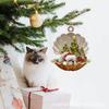 Cute Christmas Puppy Dog Shell Hanging Ornaments Xmas Tree Hanging Pendants Happy New Year 2024 Merry Christmas Decor For Home