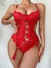 Plus Size Sexy Lingerie Set Erotic Sexy Sets Women's Sexy Underwear Pajamas Lace Transparent Dress Sex Clothes Hot Babydoll