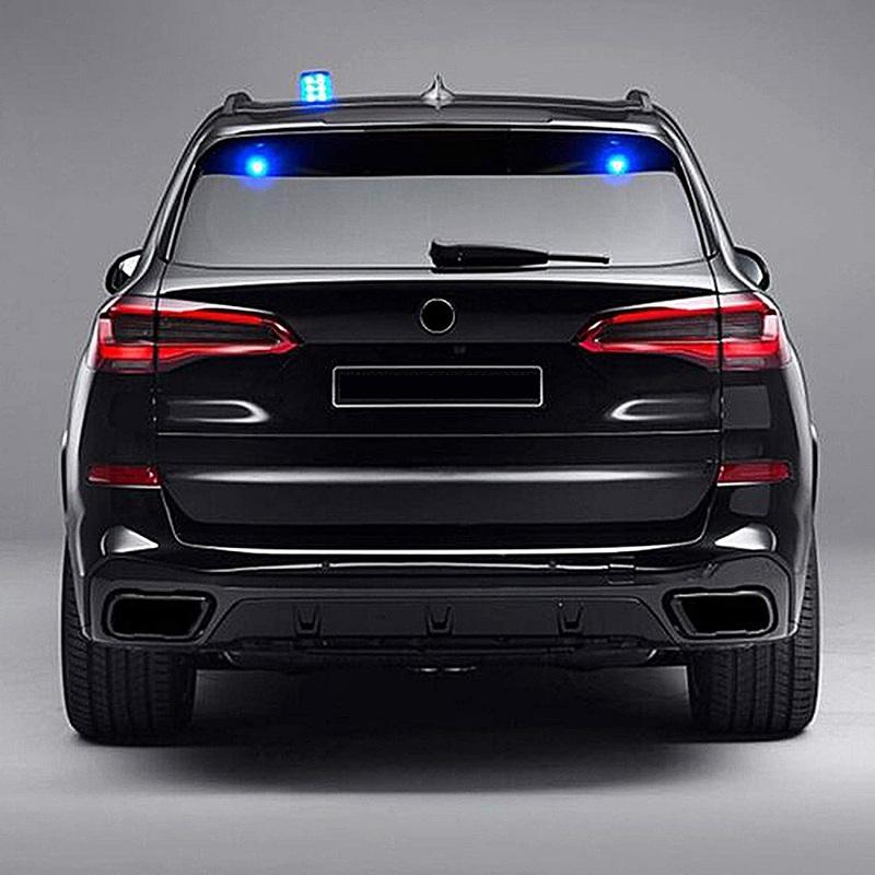 For BMW X5 F15 G05 X6 F16 X7 G07 2014- M Sport Version Car Pipe Throat Exhaust Outputs Tail Frame Trim Cover Car Accessories
