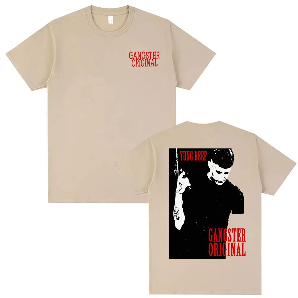 

Rapper Yung Beef Ganster Original Merch T Shirts Mens Clothing Cotton Short Sleeve Tshirt Summer Hip Hop High Street T Shirt 4XL
