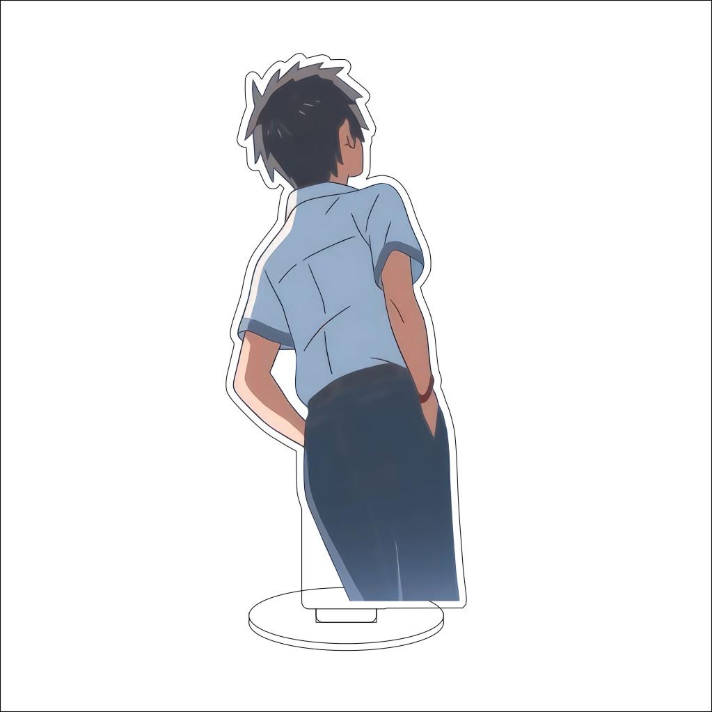 16CM Anime Your Name Cosplay Acrylic Stand Ornaments Okudera Miki Natori Sayaka Tachibana Taki Figure Stand Halloween Gifts