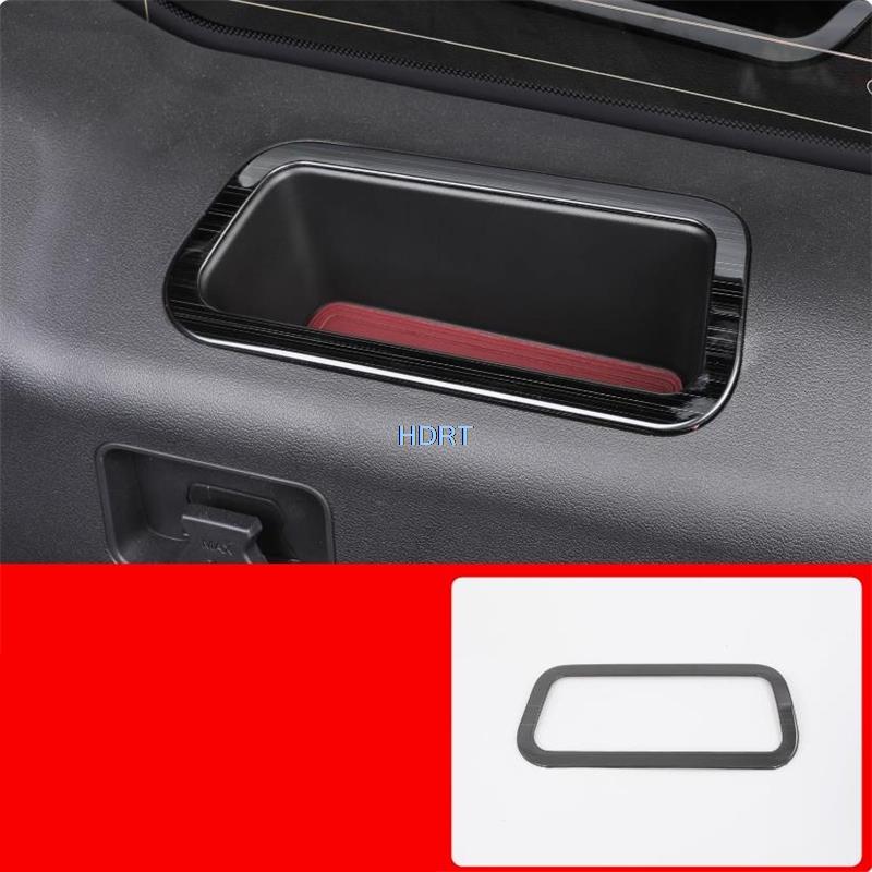 Car Styling Gear Shift Window Control Panel Air Vent Outlet For Great Wall GWM Tank 400  + Stainless Steel Black Interior