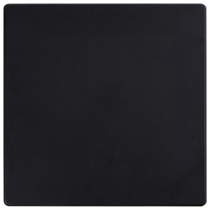 Table de bar - VIDAXL - Noir - 60x60x111 cm - MDF - 2 places - Montage facile