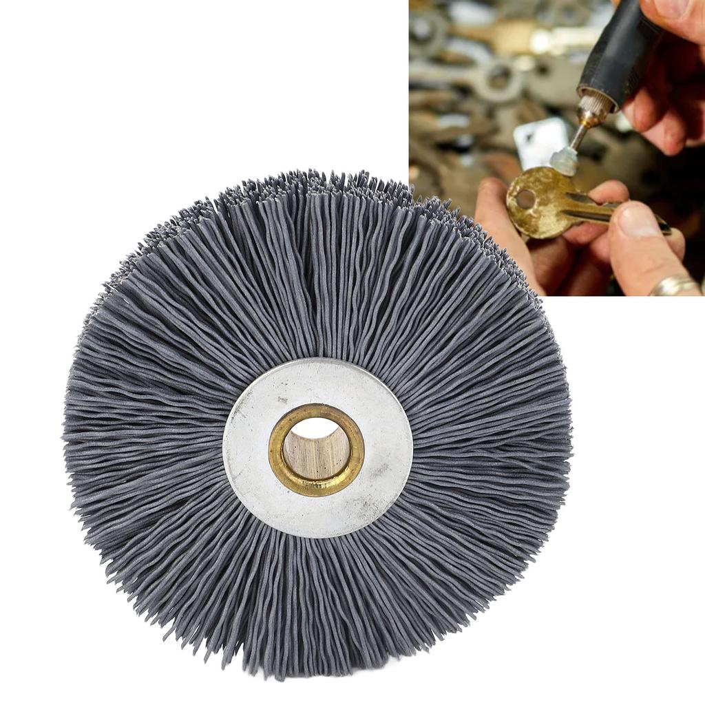 Szczotka do maszyn kluczowych 80x20x10mm Nylon i Stal Nierdzewna Wielofunkcyjna Szczotka Druciana Karbowana