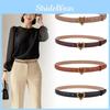 Leather Waist Belt For Women With Minimalist Design And Alloy Buckle For Daily Casual Style