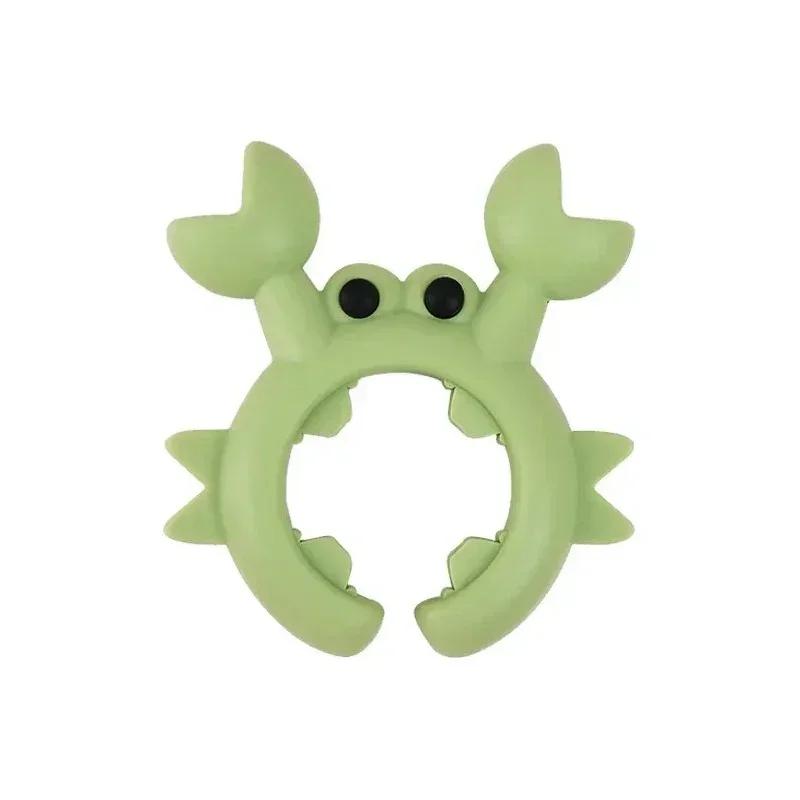 4/1/2PCS Silicone Spatula Rack Small Crab Anti Scalding Overflow Pot Clip Spoon Holder Clip Universal Shovel Rack Kitchen Gadget