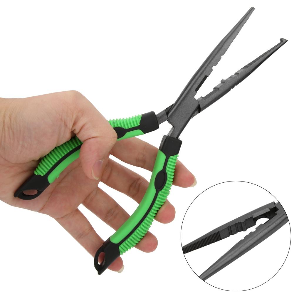 Multi Function Aluminium Alloy Fishing Pliers Scissors Ring Hook Removal Hooks Disgorger Line