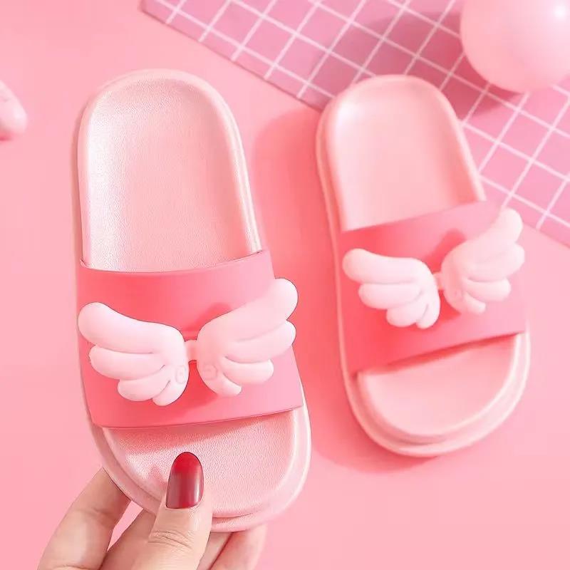 Kids Slippers In Summer Boys and Girls Soft Sole Anti-slip Slippers Indoor Shower Casual Flat  Slippers