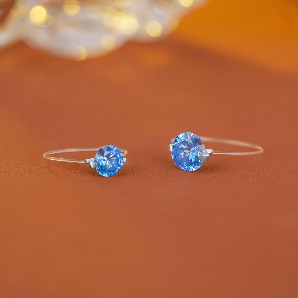 Mermaid Tears S925 Sterling Silver Zircon Ring: Shiny, Colorful, and Versatile Finger Ring for Women.