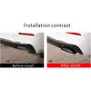 Black Stainless Steel Pipe Throat Exhaust Outputs Tail Frame Trim Cover 2Pcs For BMW 5 Series G30 G38 2018-2021 Car Accessories (Black)