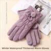 Thickened Cycling Gloves Down Cotton Women Gloves Winter Touchscreen Gloves  Korean Style