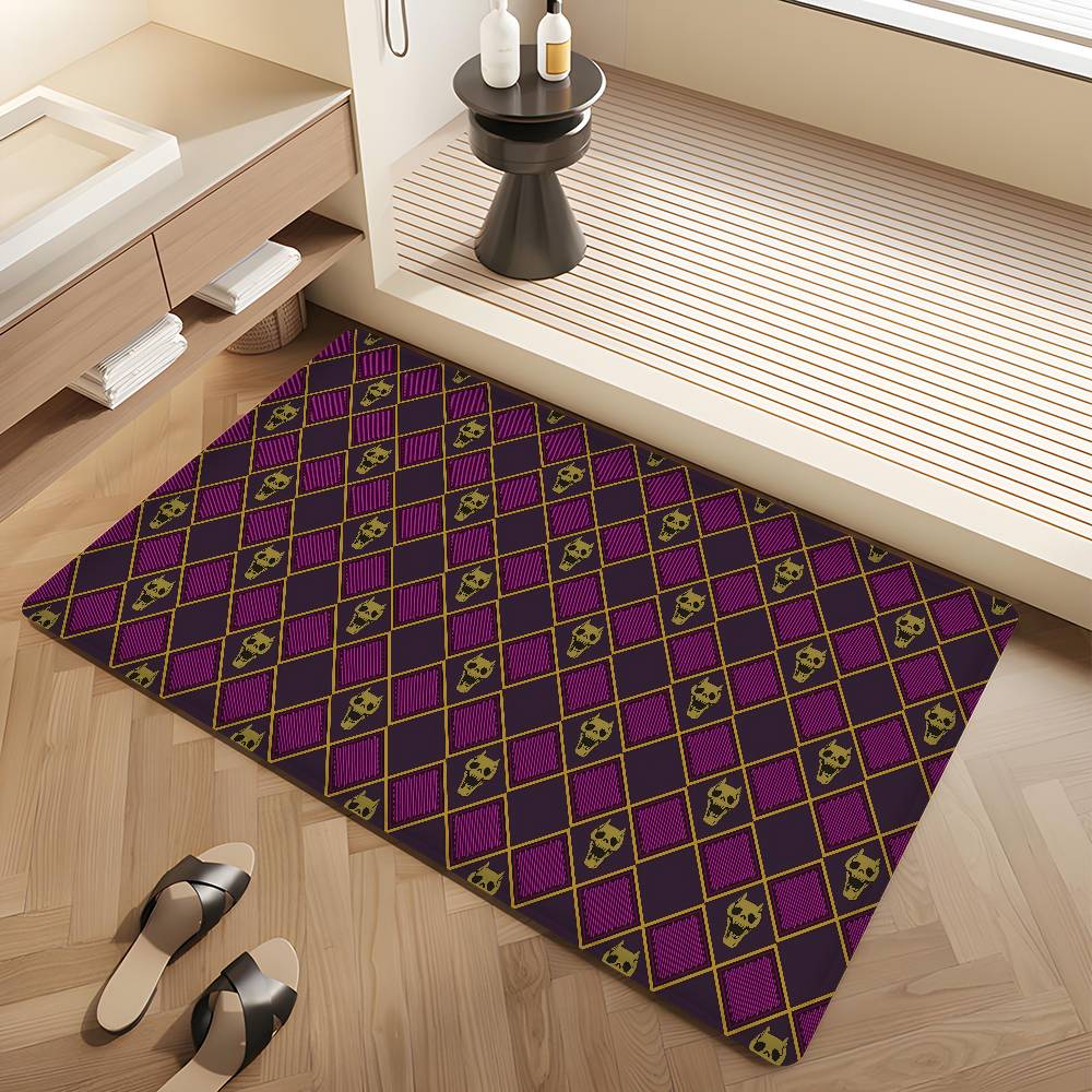 Anime JoJos Bizarre Adventure Kitchen Mat Kids Room Bedroom Decoration Balcony Anti-Slip Doormat Living Room Alfombra