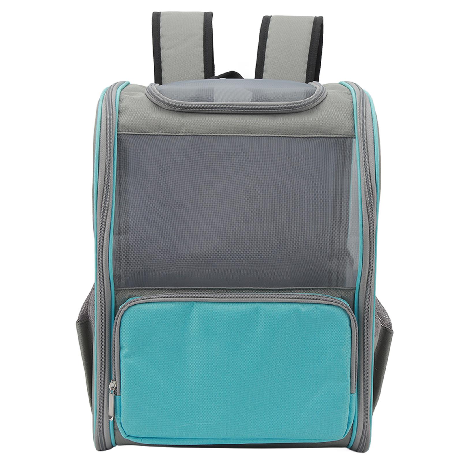 Рюкзак-переноска для питомцев, дышащий рюкзак-переноска для кошек и собак, сумка-рюкзак для питомцев для походов, путешествий, улицы, вмещает питомцев до синий