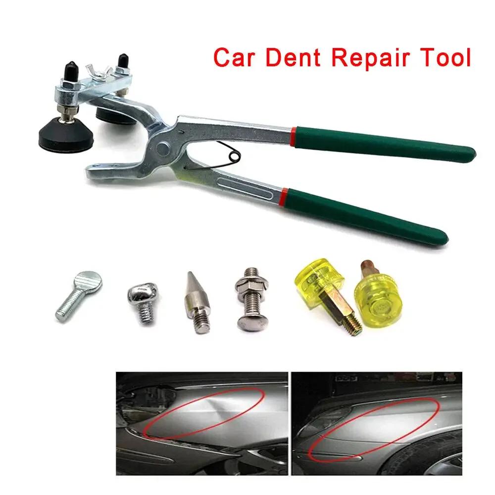Auto Body Repair Kit with Paintless Dent Pliers and Fender Edge Tool for Car Door Hood Repair