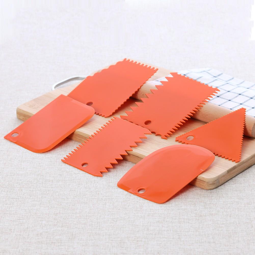 Multifunctional Cake Scraper Set: 6-Piece and 3-Piece Triangular & Cream Scrapers