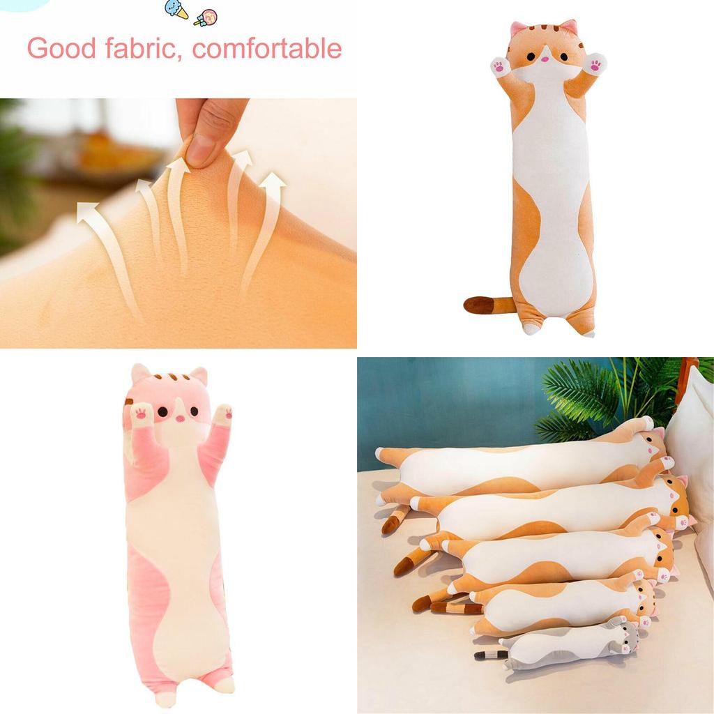 Cozy Long Cat Plush Toy Soft Stuffed Doll Ideal For Kids Gift And Home Decor Needs