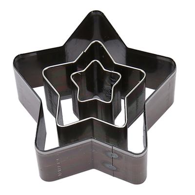 3 Stück Sternform Leder Schneidform DIY Hochkohlenstoffstahl Leder Stanzform zum Schichten von Stoff