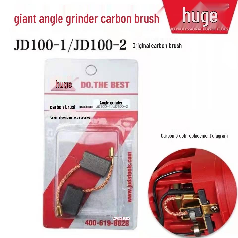 

Giant Angle Grinder Carbon Brushes 100-1/100-2 Repair Accessories Compatible with Power Tools 1 set compatible 100-1/100-2 carbon brushes