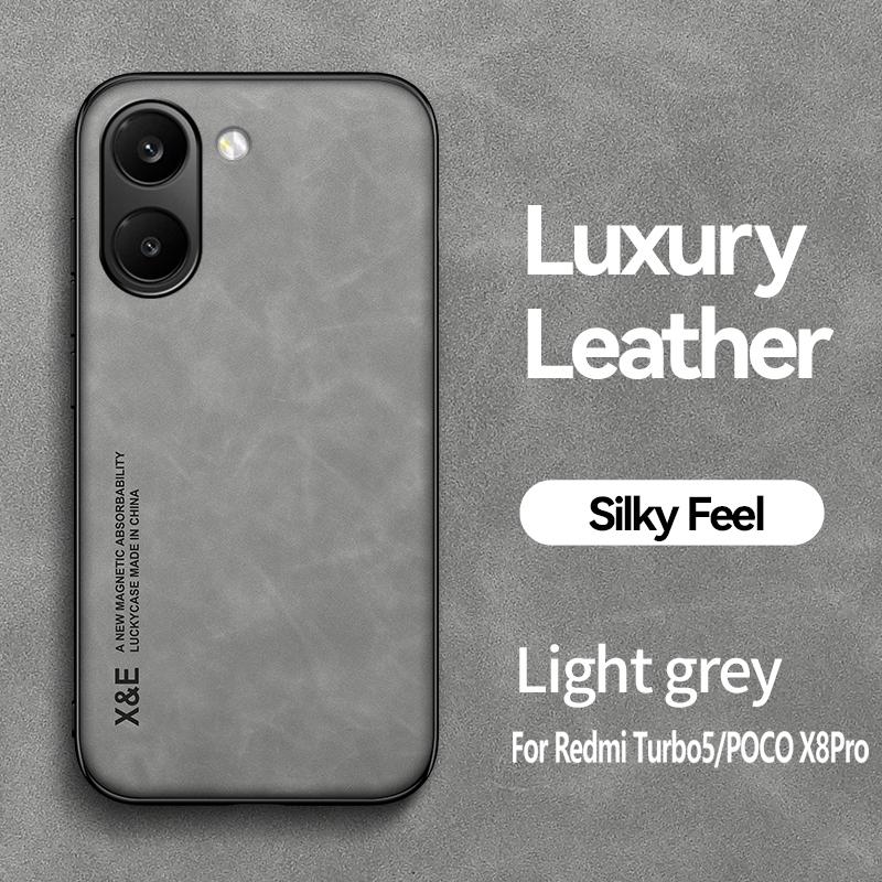 Magnetic Leather Case For Xiaomi Poco X8 Pro Max PocoX8ProMax 5G Shockproof Silicone Soft Case Cover