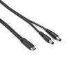 3.28FT Type C To Double DC5.5x2.5mm Power Cable 65W 3.28FT for Charging 20V Devices 65W Output