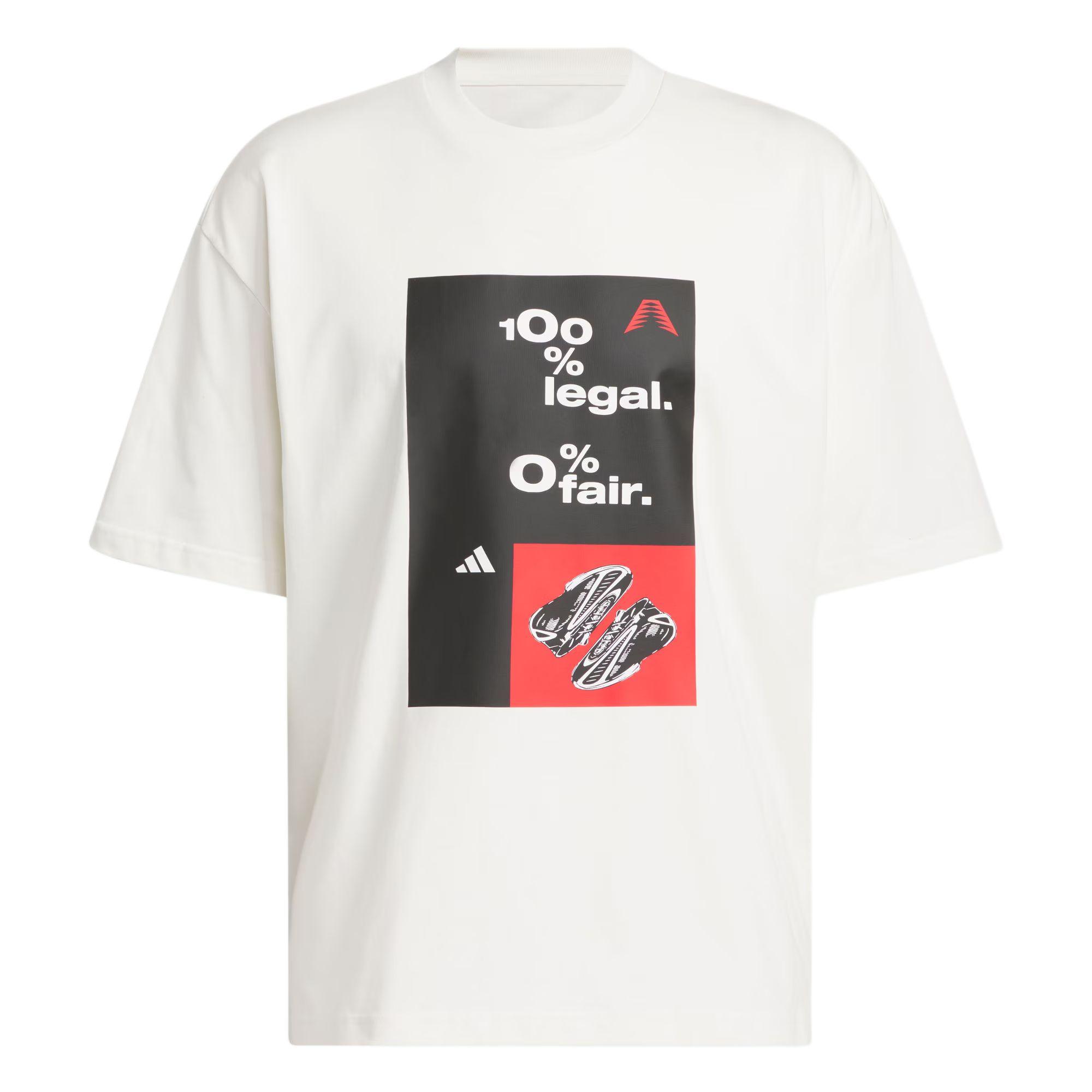 

Adidas Anthony Edwards Performance Series Casual Comfortable Round Neck Loose Basketball Sports Short Sleeve T-Shirt Men Tops KF8970 XL