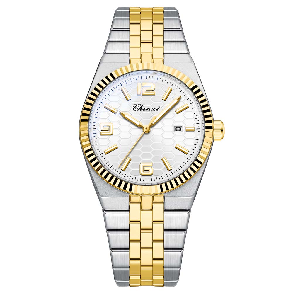CHENXI Luxury Watch For Man Stainless Steel Waterproof Luminous Date Male Quartz Wristwatches Man Clock New